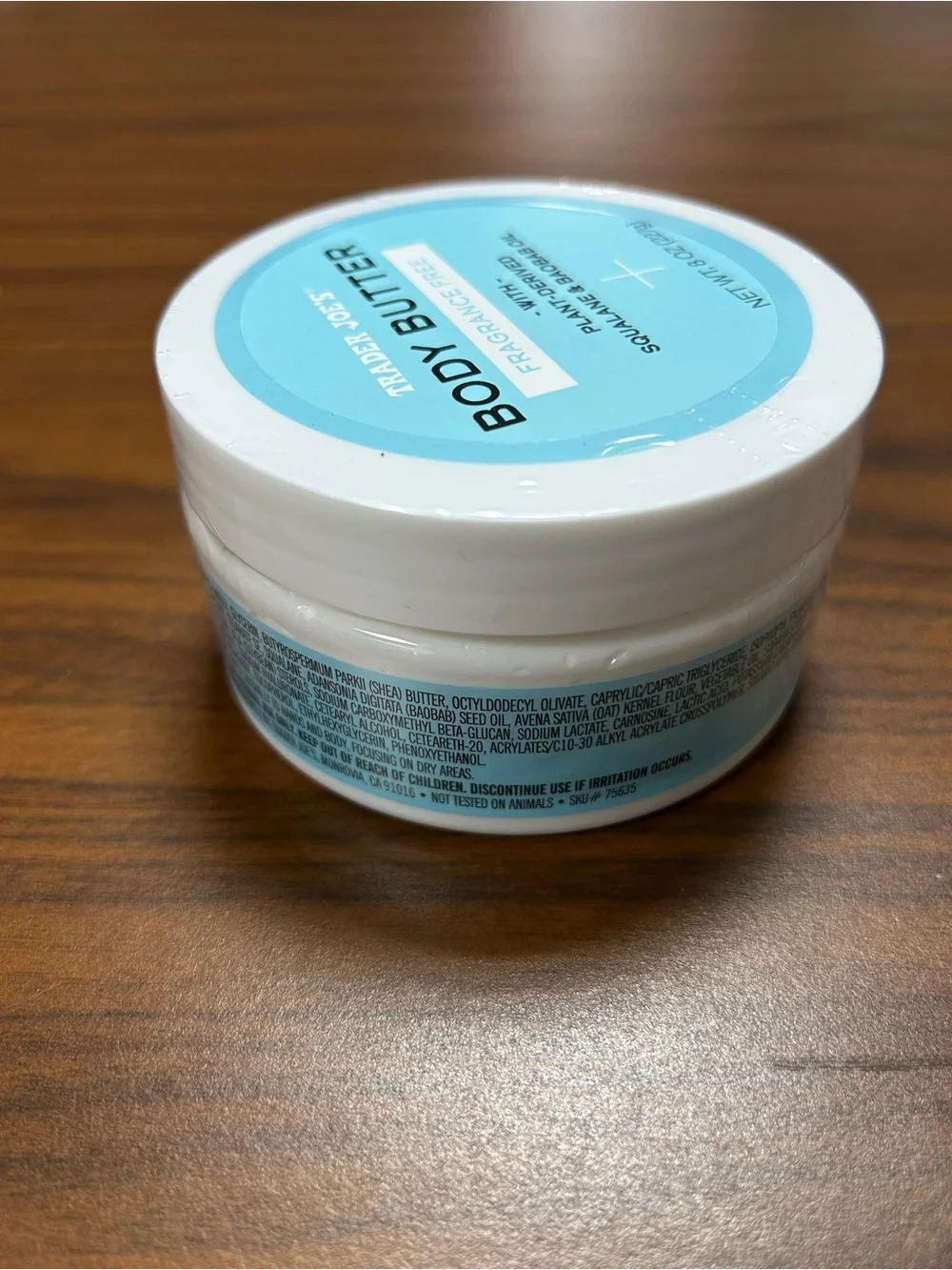 Trader Joe’s Fragrance Free Body Butter - 8 oz